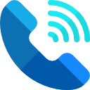 Phone call icon representing contact and customer support